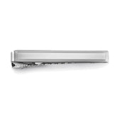 Sterling Silver Polished Engine-Turned Tie Bar